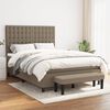 vidaXL &Kappa;&rho;&epsilon;&beta;ά&tau;&iota; Boxspring &mu;&epsilon; &Sigma;&tau;&rho;ώ&mu;&alpha; Taupe 140x190 &epsilon;&kappa;. &Upsilon;&phi;&alpha;&sigma;&mu;ά&tau;&iota;&nu;&omicron;