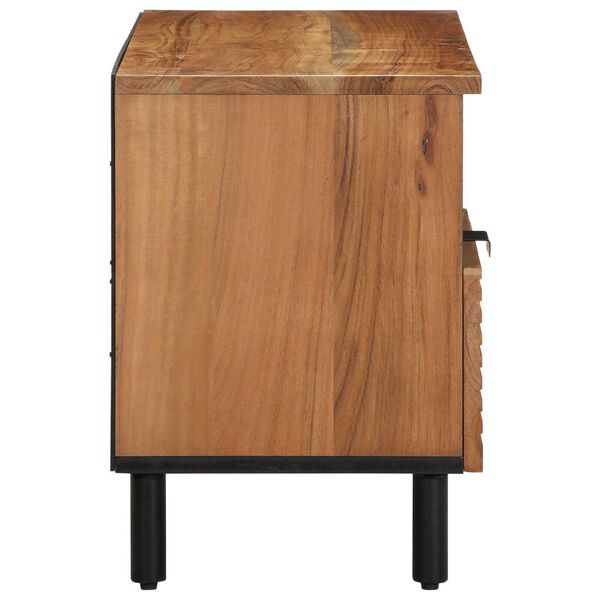 vidaXL Ντουλάπα Τηλεόρασης Καφέ 80 x 33.5 x 46 εκ. Μασίφ ξύλο ακακίας