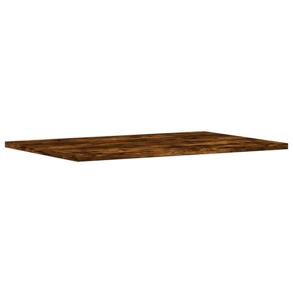 vidaXL Ράφια Τοίχου 4 τεμ. Καπνιστή Δρυς 60x40x1,5 εκ. Επεξεργ. Ξύλο