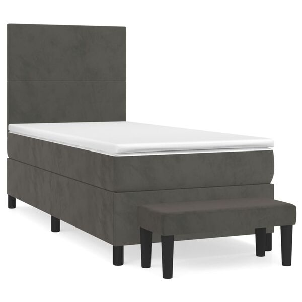 vidaXL &Kappa;&rho;&epsilon;&beta;ά&tau;&iota; Boxspring &mu;&epsilon; &Sigma;&tau;&rho;ώ&mu;&alpha; &Sigma;&kappa;&omicron;ύ&rho;&omicron; &Gamma;&kappa;&rho;&iota; 90x200 &epsilon;&kappa;. &Beta;&epsilon;&lambda;&omicron;ύ&delta;&iota;&nu;&omicron;