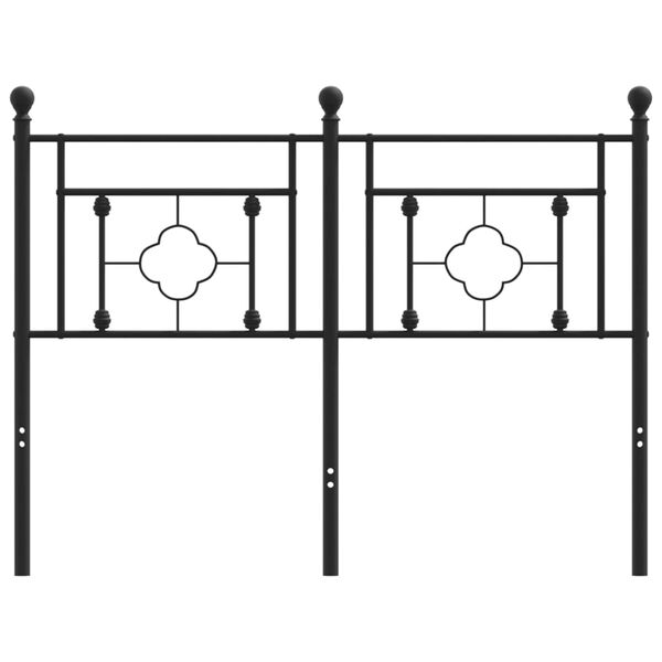 vidaXL Κεφαλάρι Μαύρο 120 εκ. Μεταλλικό