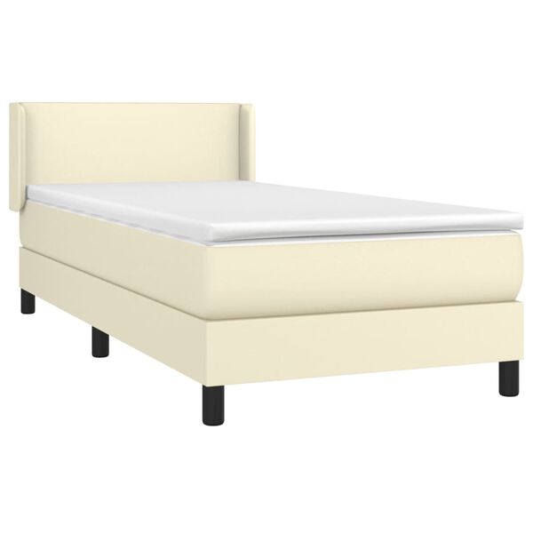 vidaXL &Kappa;&rho;&epsilon;&beta;ά&tau;&iota; Boxspring &mu;&epsilon; &Sigma;&tau;&rho;ώ&mu;&alpha; &Kappa;&rho;&epsilon;&mu; 80 x 200 &epsilon;&kappa;. &Sigma;&upsilon;&nu;&theta;&epsilon;&tau;&iota;&kappa;ό &Delta;έ&rho;&mu;&alpha;