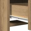 vidaXL &Sigma;&epsilon;&tau; &Tau;&rho;&alpha;&pi;έ&zeta;&iota; &Nu;&tau;&upsilon;&sigma;ί&mu;&alpha;&tau;&omicron;&sigmaf; &mu;&epsilon; LED &mu;&epsilon; &sigma;&upsilon;&rho;&tau;ά&rho;&iota; 3 pcs Artisan Oak
