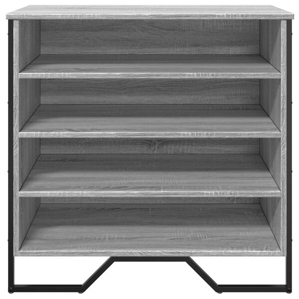 vidaXL Παπουτσοθήκη Γκρι Sonoma 80x38x78 εκ. από Επεξεργασμένο Ξύλο