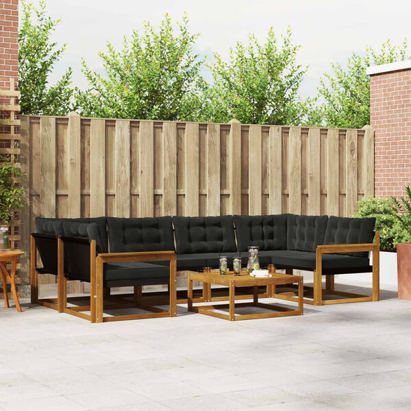 vidaXL &Sigma;&epsilon;&iota;&rho;ά &Kappa;&alpha;&nu;&alpha;&pi;έ &Epsilon;&xi;&omega;&tau;&epsilon;&rho;&iota;&kappa;&omicron;ύ &mu;&epsilon; &mu;&alpha;&xi;&iota;&lambda;ά&rho;&iota; 7 pcs &Phi;&upsilon;&sigma;&iota;&kappa;ό &kappa;&alpha;&iota; &Mu;&alpha;ύ&rho;&omicron;