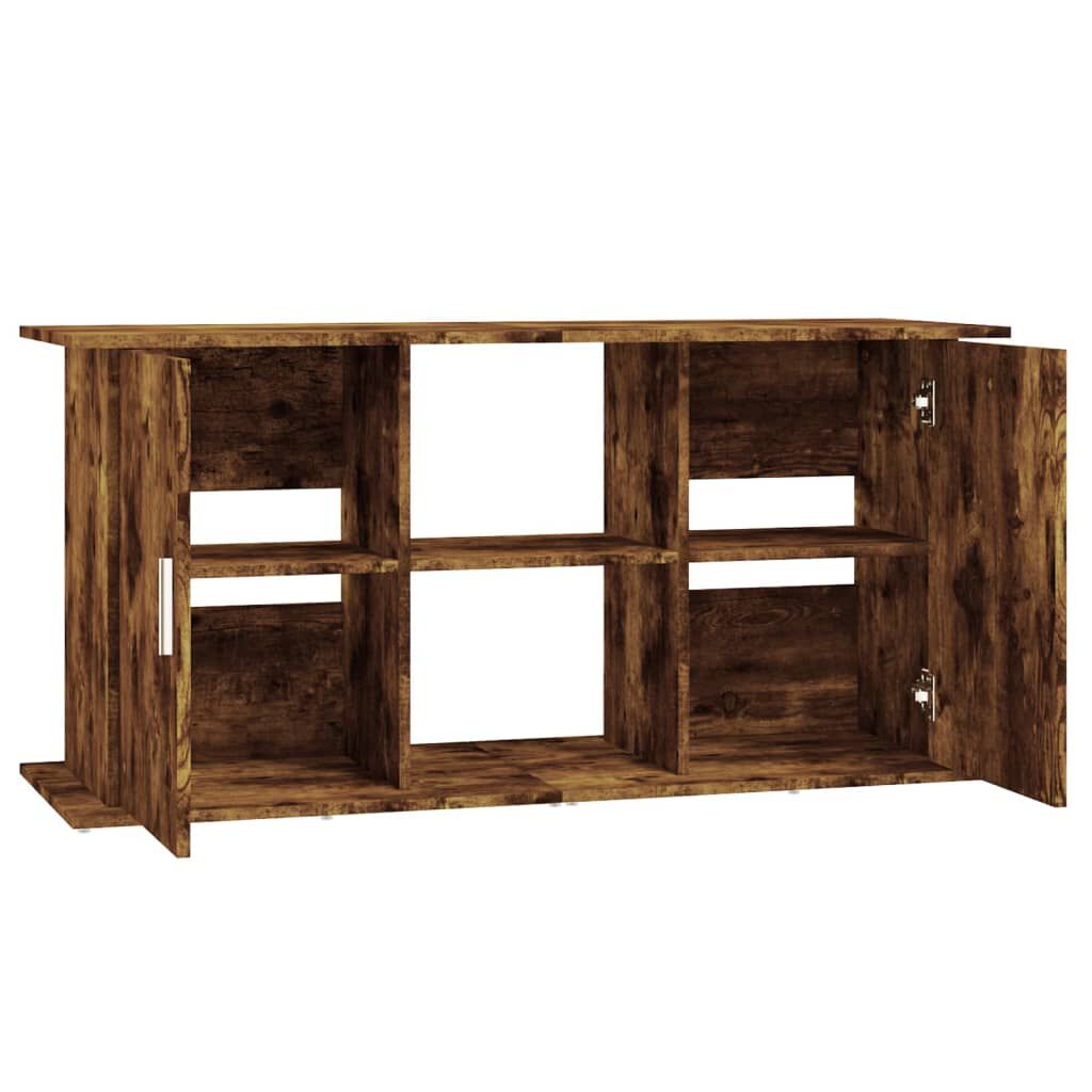 vidaXL Βάση Ενυδρείου Καπνιστή Δρυς 121x41x58 εκ. Επεξεργασμένο Ξύλο