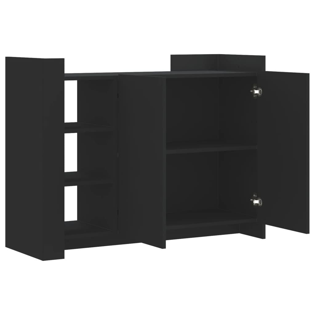 vidaXL Μπουφές Μαύρος 100 x 35 x 75 εκ. από Επεξεργασμένο Ξύλο
