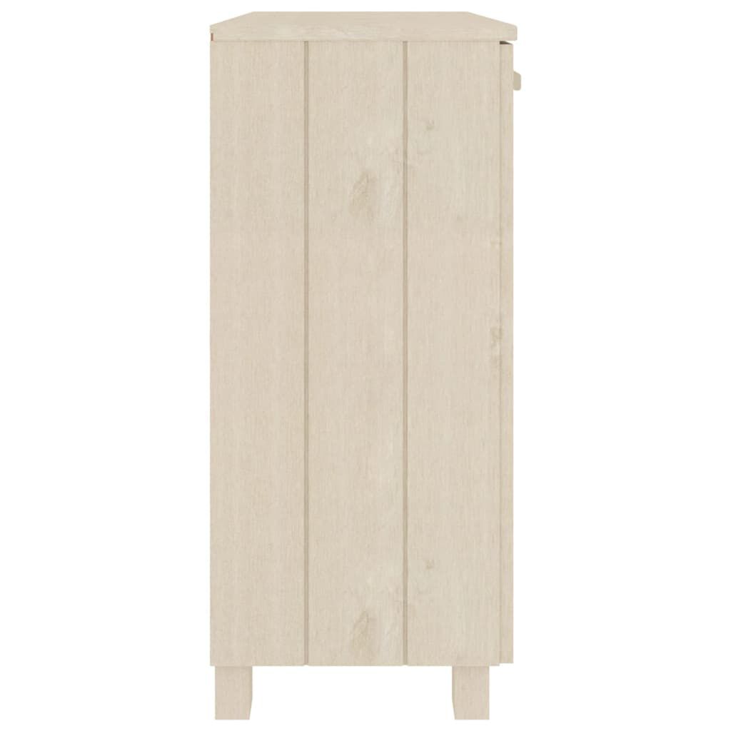 vidaXL Ντουλάπι HAMAR Καφέ Μελί 85 x 35 x 80 εκ. Μασίφ Ξύλο Πεύκου