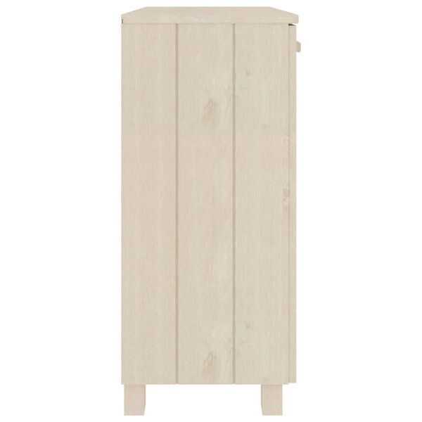 vidaXL Ντουλάπι HAMAR Καφέ Μελί 85 x 35 x 80 εκ. Μασίφ Ξύλο Πεύκου
