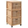 vidaXL Ντουλάπι Μπάνιου 41 x 41 x 91 εκ. από Μασίφ Ξύλο Καρυδιάς