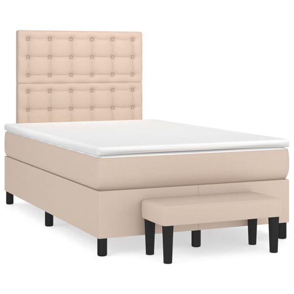 vidaXL &Kappa;&rho;&epsilon;&beta;ά&tau;&iota; Boxspring &mu;&epsilon; &Sigma;&tau;&rho;ώ&mu;&alpha; &Kappa;&alpha;&pi;&omicron;&upsilon;&tau;&sigma;ί&nu;&omicron; 120x200&epsilon;&kappa;.&alpha;&pi;ό &Sigma;&upsilon;&nu;&theta;.&Delta;έ&rho;&mu;&alpha;