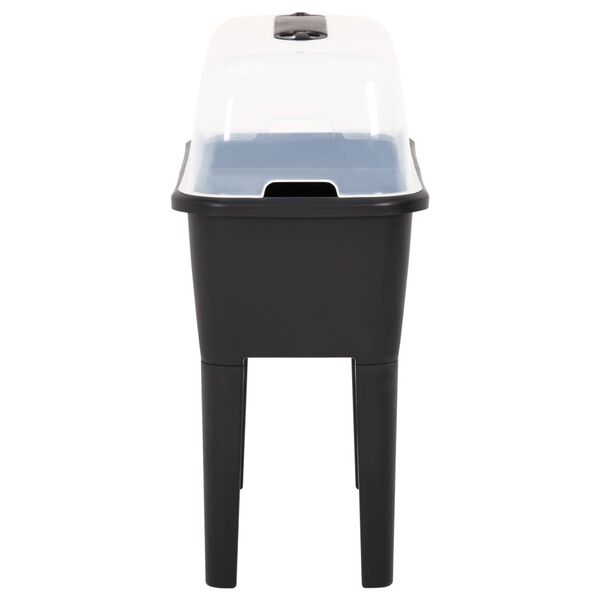 vidaXL Ζαρντινιέρα Υπερυψωμένη 77 x 38,7 x 82 εκ. από Πολυπροπυλένιο