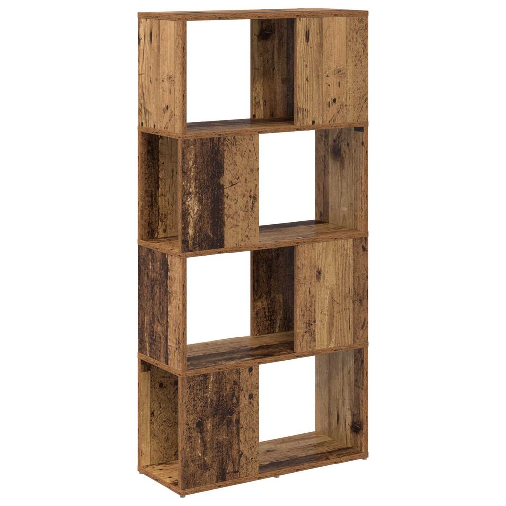 vidaXL Μονάδα Αποθήκευσης Παλαιό ξύλο MDF 60 x 24 x 124 εκ.