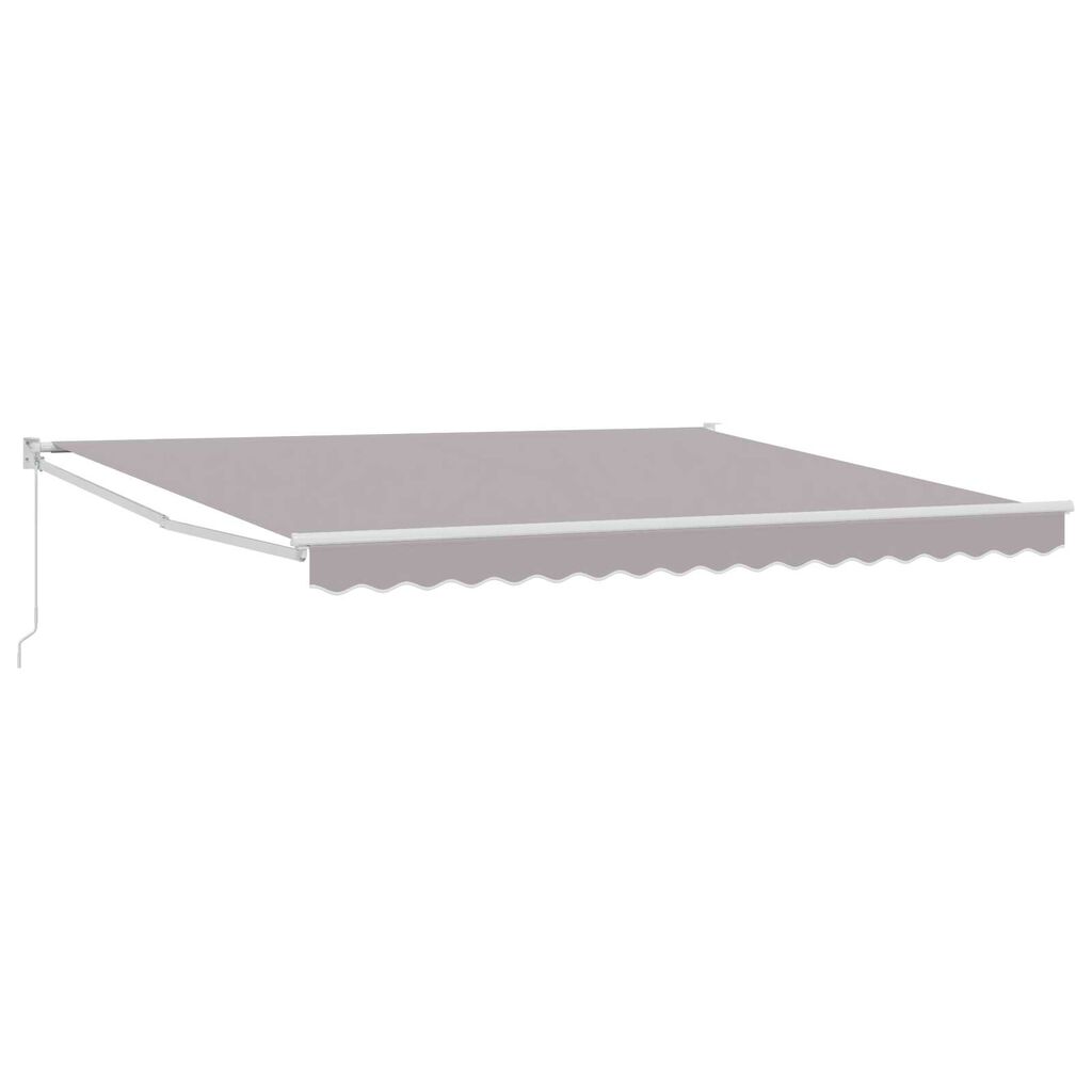 vidaXL Ανασυρόμενη Τέντα Ανοιχτό Γκρι 400x300 cm
