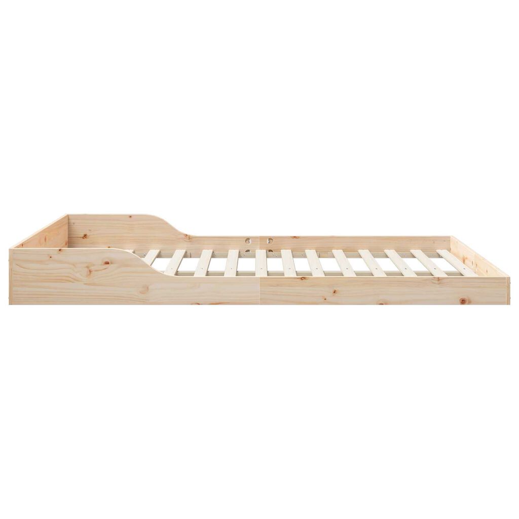 vidaXL Σκελετός Κρεβατιού Καφέ 160 x 220 cm Μασίφ ξύλο πεύκου
