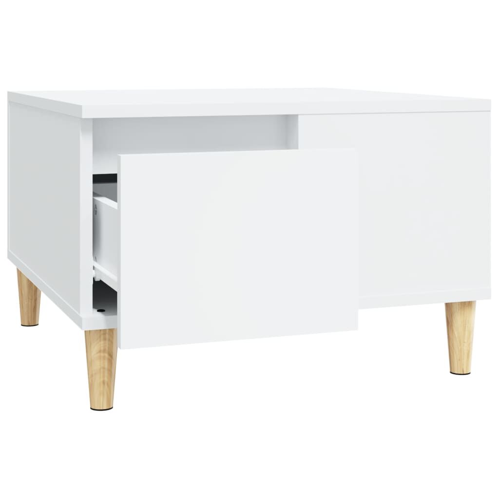 vidaXL Τραπεζάκι Σαλονιού Λευκό 55x55x36,5 εκ. από Επεξεργασμένο Ξύλο