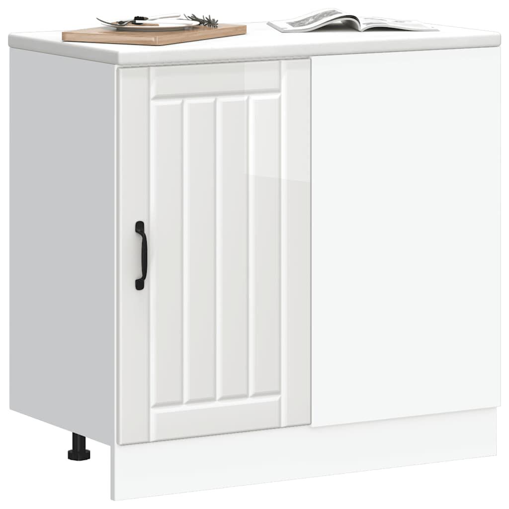 vidaXL Κάτω ντουλάπι κουζίνας "Lucca" High Gloss White
