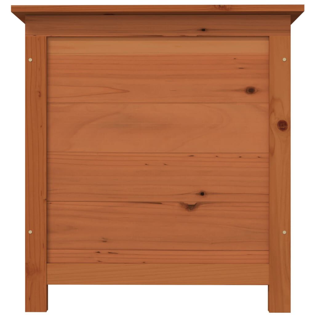 vidaXL Κουτί Μαξιλαριών Εξ. Χώρου Καφέ 50x50x56 εκ. Μασίφ Ξύλο Ελάτης