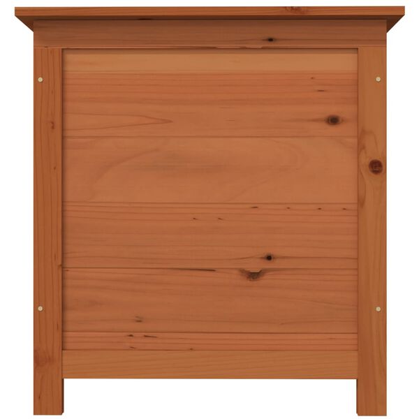 vidaXL Κουτί Μαξιλαριών Εξ. Χώρου Καφέ 50x50x56 εκ. Μασίφ Ξύλο Ελάτης