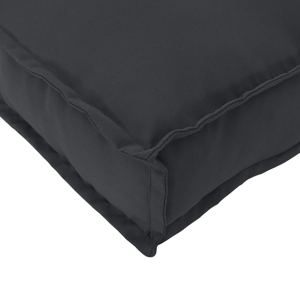 vidaXL Μαξιλάρι Πλάτης Μαύρο 120x40x12 εκ. Υφασμάτινο