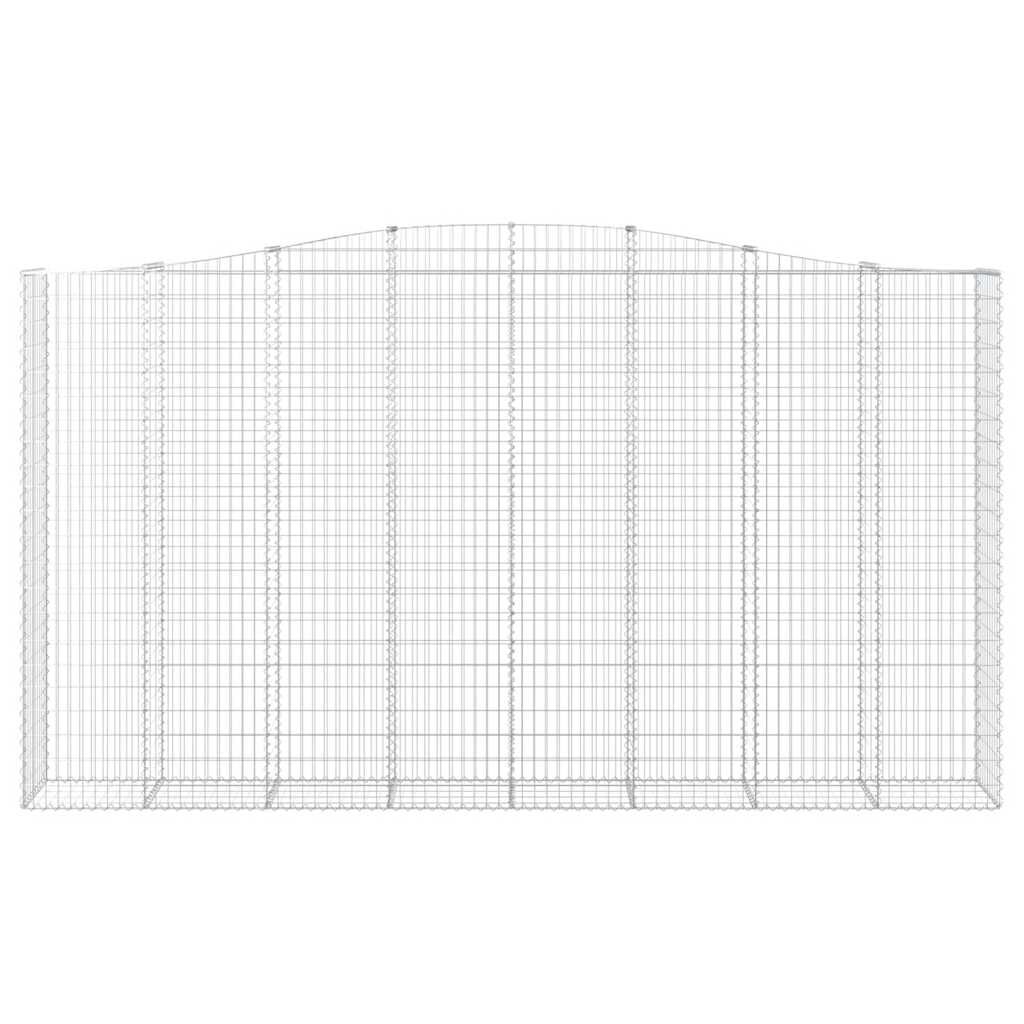 vidaXL Συρματοκιβώτια Τοξωτά 6 τεμ. 400x50x220/240 εκ. Γαλβαν. Ατσάλι