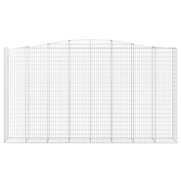 vidaXL Συρματοκιβώτια Τοξωτά 6 τεμ. 400x50x220/240 εκ. Γαλβαν. Ατσάλι