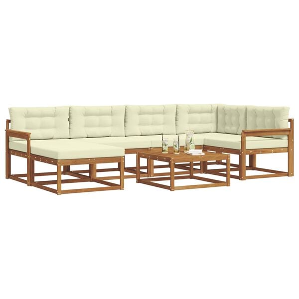 vidaXL &Sigma;&epsilon;&iota;&rho;ά &Kappa;&alpha;&nu;&alpha;&pi;έ &Epsilon;&xi;&omega;&tau;&epsilon;&rho;&iota;&kappa;&omicron;ύ &mu;&epsilon; &mu;&alpha;&xi;&iota;&lambda;ά&rho;&iota; 7 pcs &Phi;&upsilon;&sigma;&iota;&kappa;ό &kappa;&alpha;&iota; &Kappa;&rho;έ&mu;&alpha;