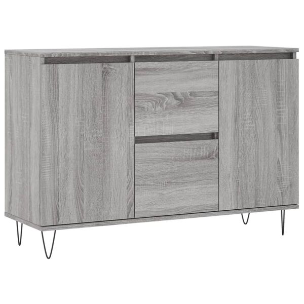 vidaXL Μπουφές Γκρι Sonoma 104 x 35 x 70 εκ. από Επεξεργασμένο Ξύλο