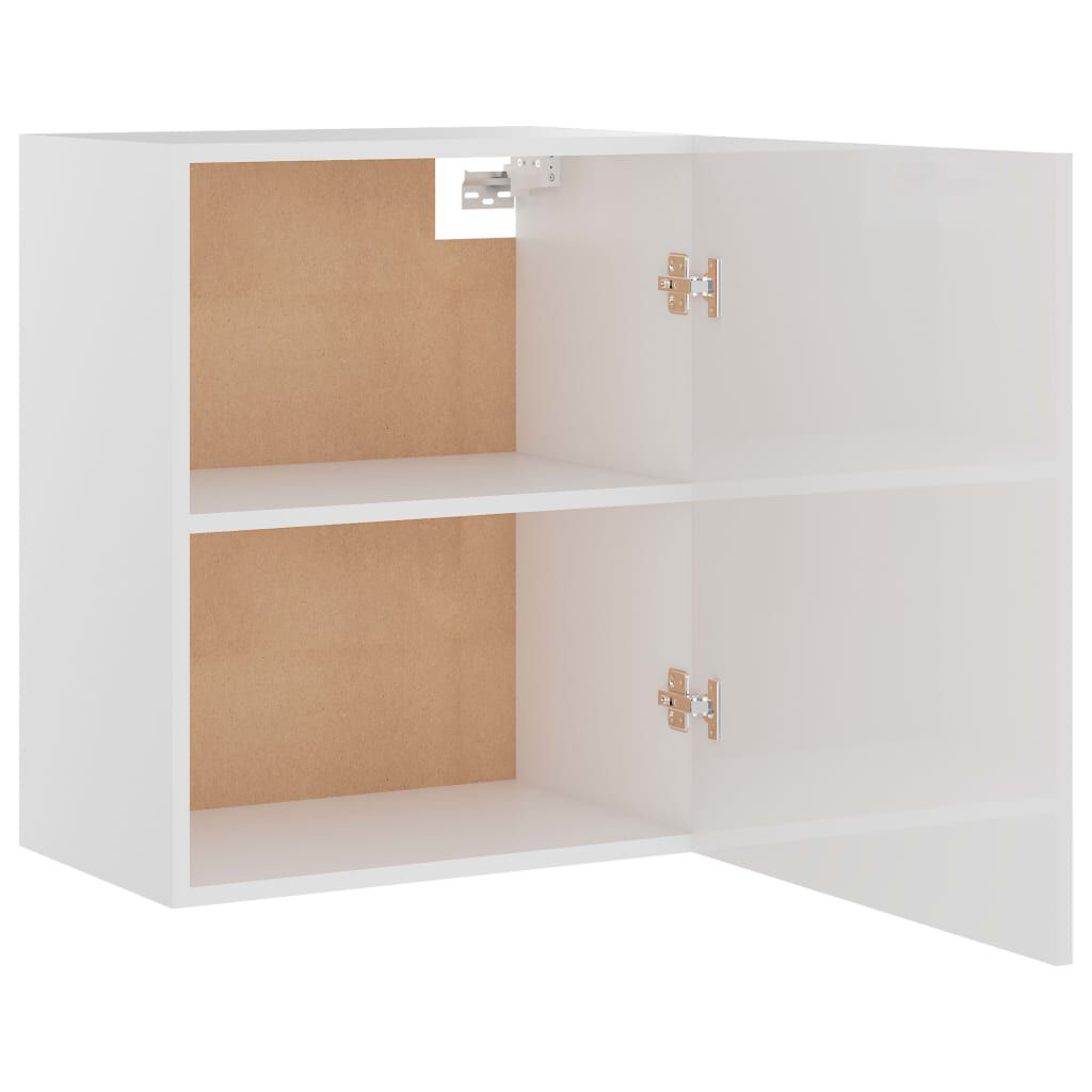 vidaXL Ντουλάπι Κρεμαστό Lyon Γυαλιστερό Λευκό 50x31x60εκ. από