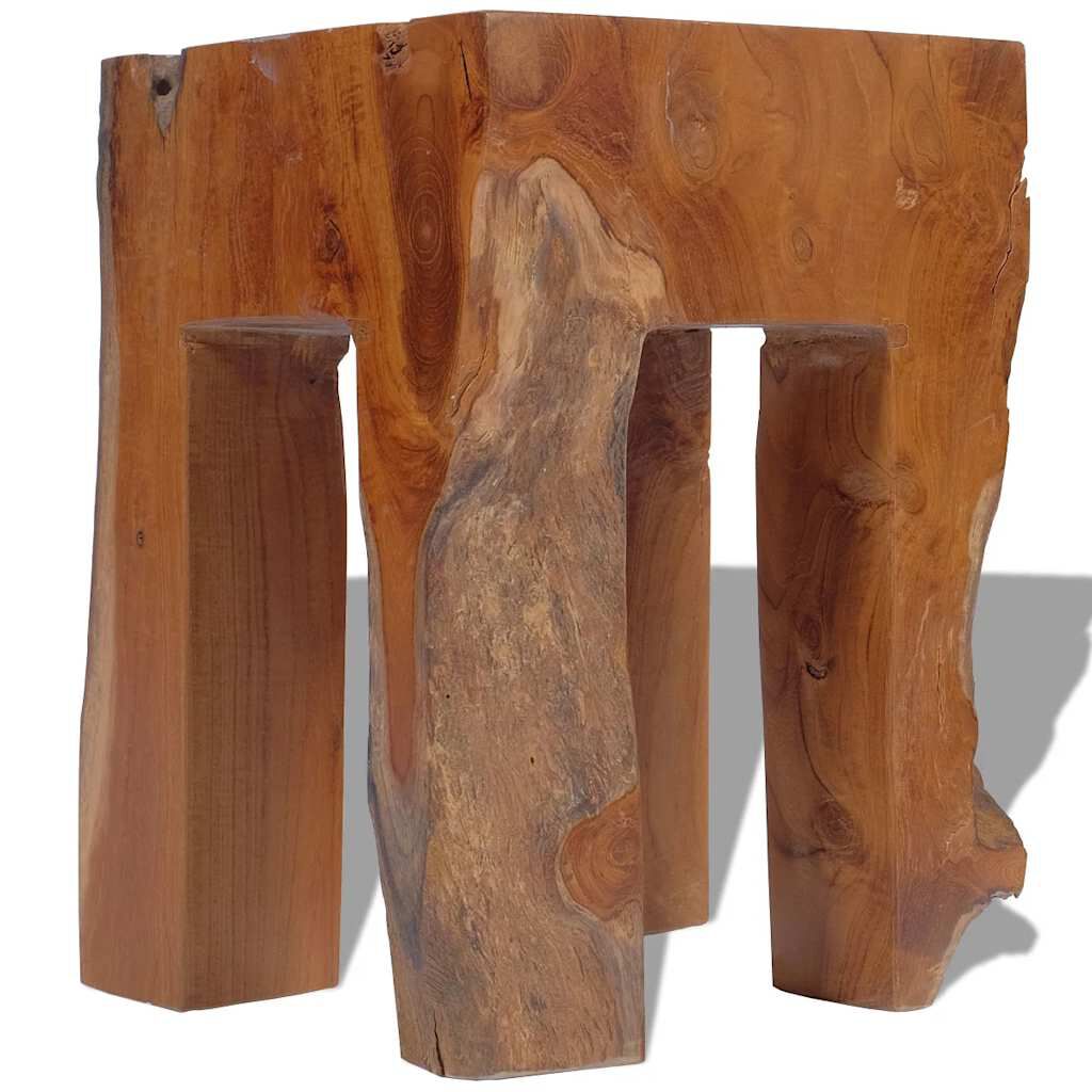 vidaXL Σκαμπό από Μασίφ Ξύλο Teak