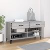 vidaXL Παπουτσοθήκη Γκρι Sonoma 102x35x55 εκ. από Επεξεργασμένο Ξύλο