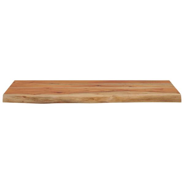 vidaXL Ράφι Επιτοίχιο Ορθ. Live Edge 60x30x2,5 εκ. Μασίφ Ξύλο Ακακίας