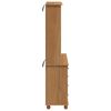 vidaXL Κλουβί ASKIM καφέ μελί 91 x 40 x 184 εκ. Μασίφ ξύλο πεύκου