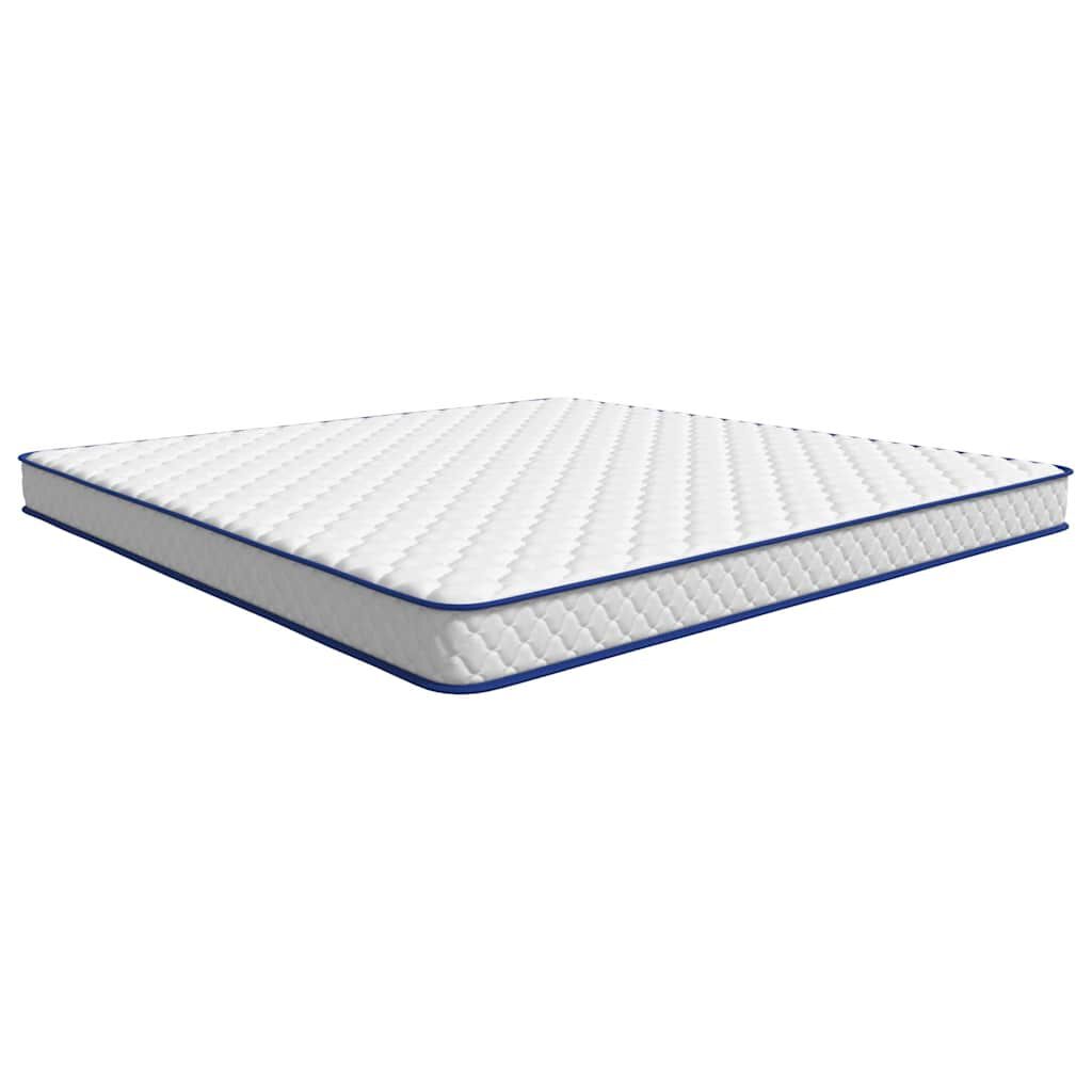 vidaXL Στρώμα με Αφρό Μνήμης Λευκό 200x200x17 εκ. μαλακό
