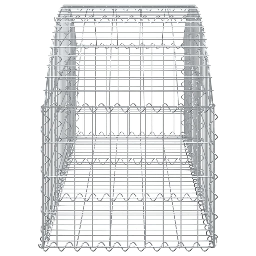 vidaXL Συρματοκιβώτιο Τοξωτό 150x50x40/60εκ. από Γαλβανισμένο Χάλυβα
