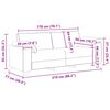 vidaXL Καναπές με μαξιλάρι Σκούρο πράσινο 219 x 77 x 82 εκ ύφασμα