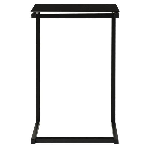 vidaXL Τραπέζι Κονσόλα Μαύρο 40 x 40 x 60 εκ. από Ψημένο Γυαλί