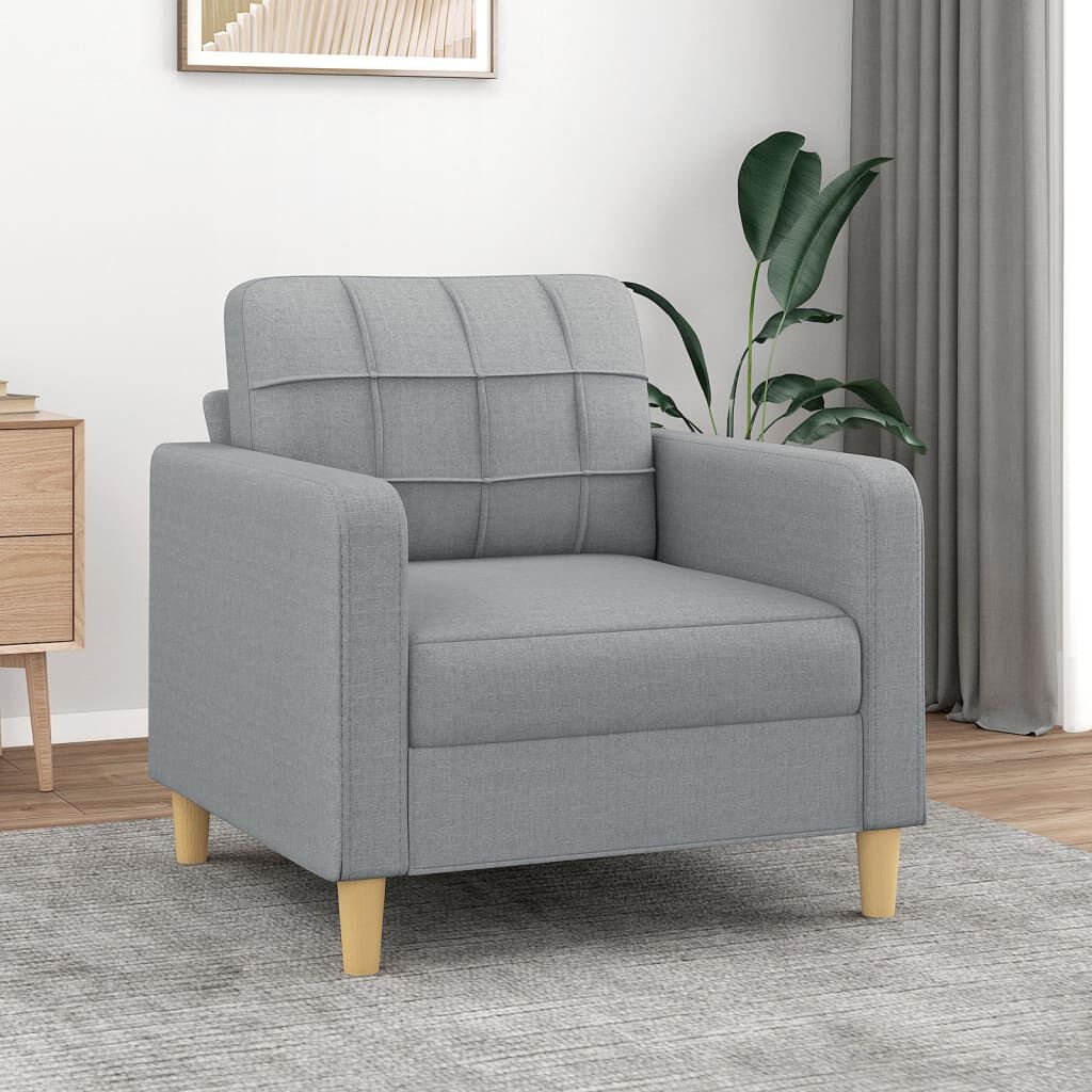 vidaXL Πολυθρόνα Taupe 60 εκ. Υφασμάτινη
