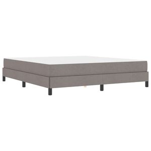vidaXL Κρεβάτι με ελατήρια με στρώμα Taupe 180 x 200 cm ύφασμα