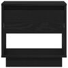 vidaXL Κομοδίνο Μαύρη δρυς 45 x 34 x 44 εκ Επεξεργασμένο ξύλο