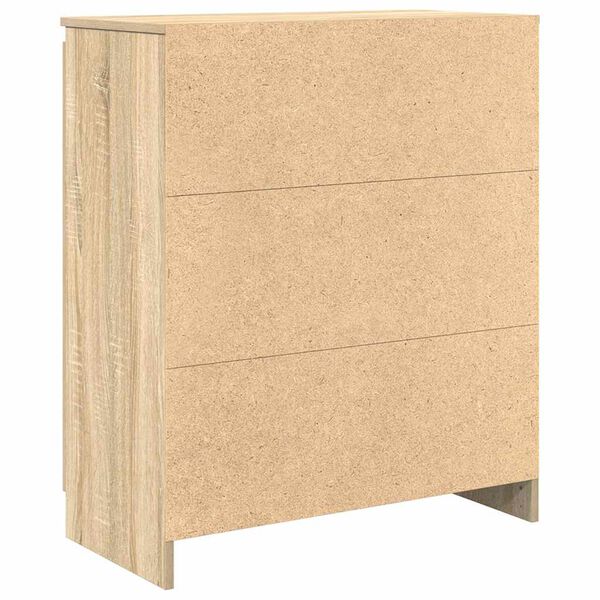 vidaXL Συρταριέρα με Συρτάρια Sonoma Δρυς 71x35x84 εκ. από Επεξ. Ξύλο