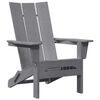 vidaXL Πτυσσόμενη Καρέκλα Adirondack Ανοιχτό γκρι 74.5 x 80.5 x 90 εκ.