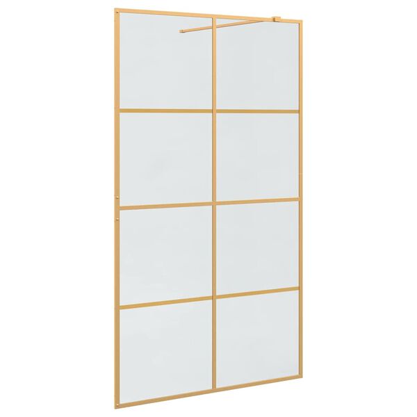 vidaXL &Tau;&omicron;ί&chi;&omicron;&sigmaf; &Nu;&tau;&omicron;&upsilon;&sigmaf; Walk-in &Chi;&rho;&upsilon;&sigma;ό 115 x 195 cm &sigma;&kappa;&lambda;&eta;&rho;&upsilon;&mu;έ&nu;&omicron; &gamma;&upsilon;&alpha;&lambda;ί