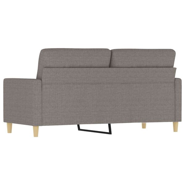 vidaXL Καναπές Διθέσιος Taupe 140 εκ. Υφασμάτινος