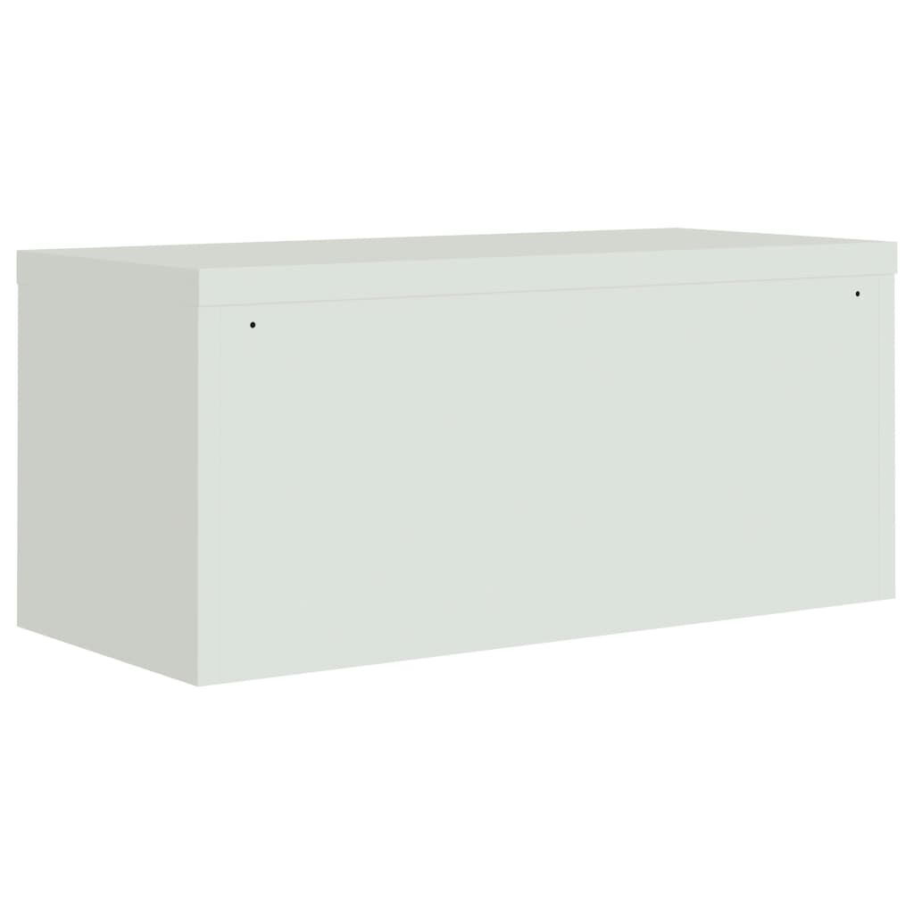 vidaXL Αρχειοθήκη Αν. Γκρι 90 x 40 x 180 εκ. Ατσάλινη