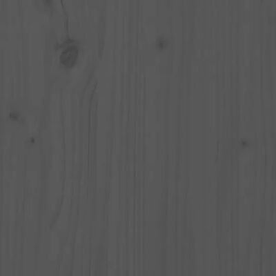 vidaXL Ζαρντινιέρα με Ράφι Γκρι 111,5x34,5x81 εκ. Μασίφ Ξύλο Πεύκου