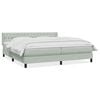 vidaXL Box Spring &kappa;&rho;&epsilon;&beta;ά&tau;&iota; &mu;&epsilon; &sigma;&tau;&rho;ώ&mu;&alpha; &alpha;&nu;&omicron;&iota;&chi;&tau;ό &gamma;&kappa;&rho;&iota; 200x220 &epsilon;&kappa;. &Beta;&epsilon;&lambda;&omicron;ύ&delta;&iota;&nu;&omicron;