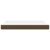 vidaXL Στρώμα με Pocket Springs Σκούρο Καφέ 140x200x20 εκ. Υφασμάτινο