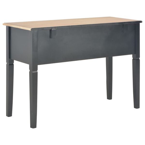 vidaXL Γραφείο Μαύρο 109,5 x 45 x 77,5 εκ. Ξύλινο