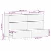 vidaXL Πλαϊνό γραφείο 2 pcs Μαύρο και Χρυσό 60 x 33 x 75 cm